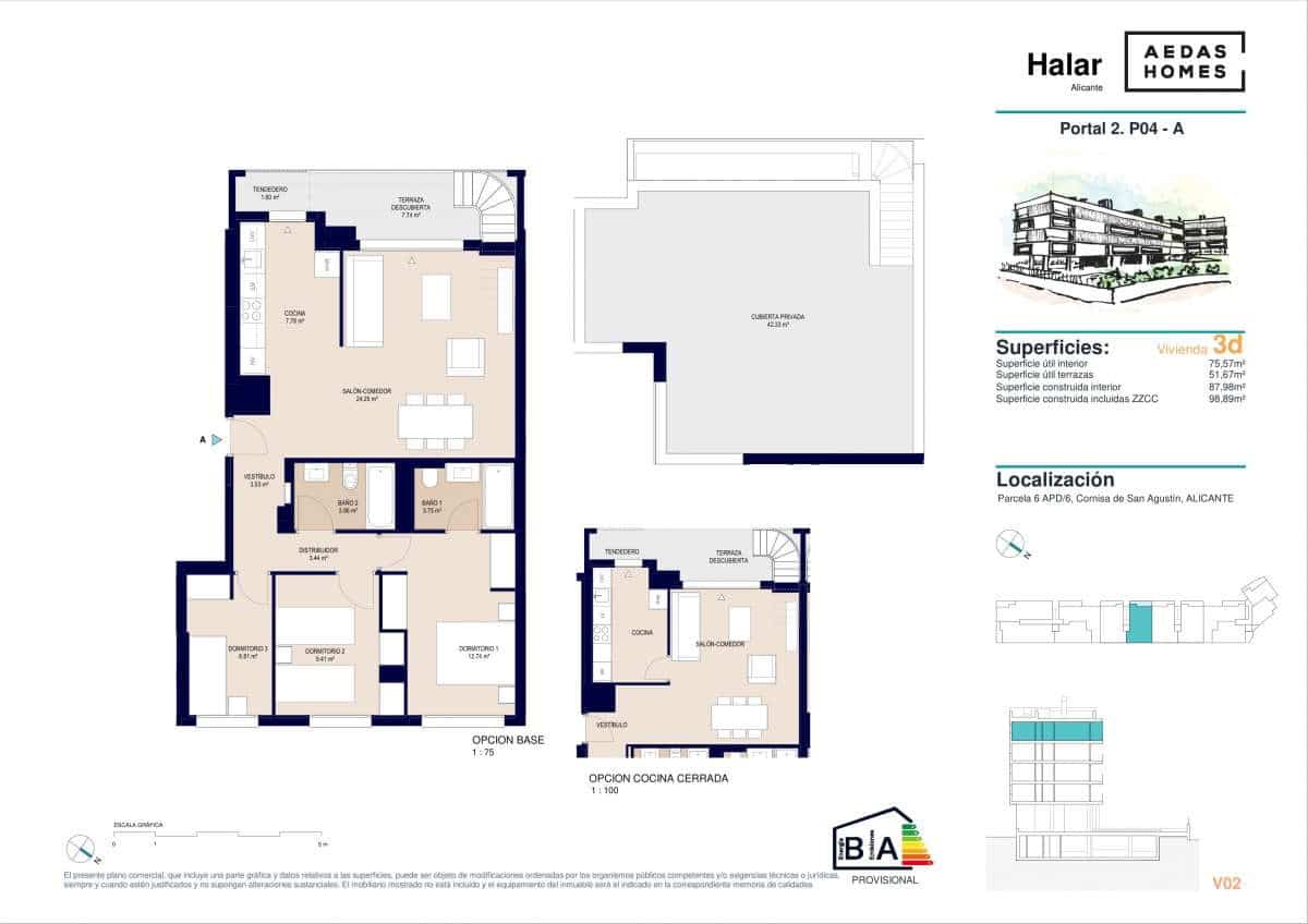 3 slaapkamer Appartement te koop in Alicante stad met zwembad garage - € 406.500 (Ref: 9942949)