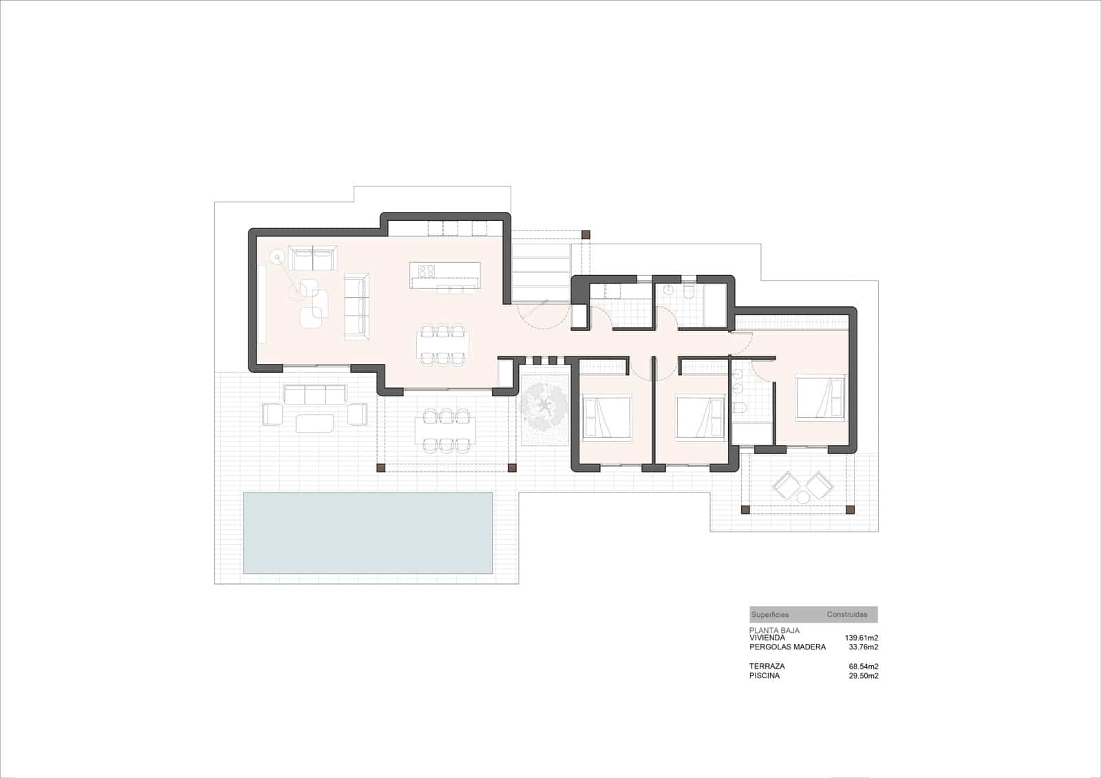 3 chambre Villa/Maison à vendre à Benissa avec piscine garage - 890 000 € (Ref: 9943004)