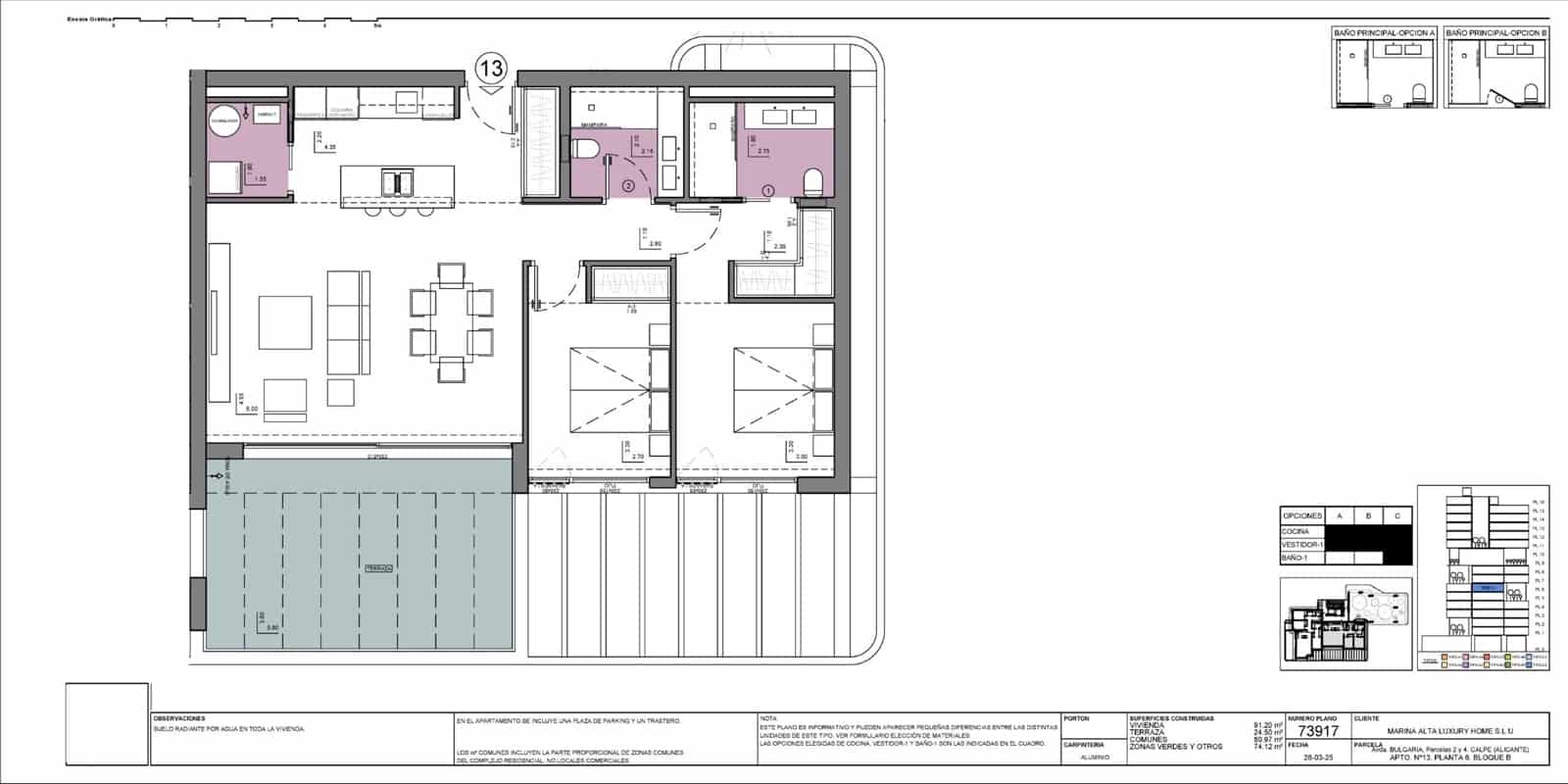 2 makuuhuone Huoneisto myytävänä paikassa Calpe / Calp mukana uima-altaan 
autotalli - 710 035 € (Ref: 9943012)
