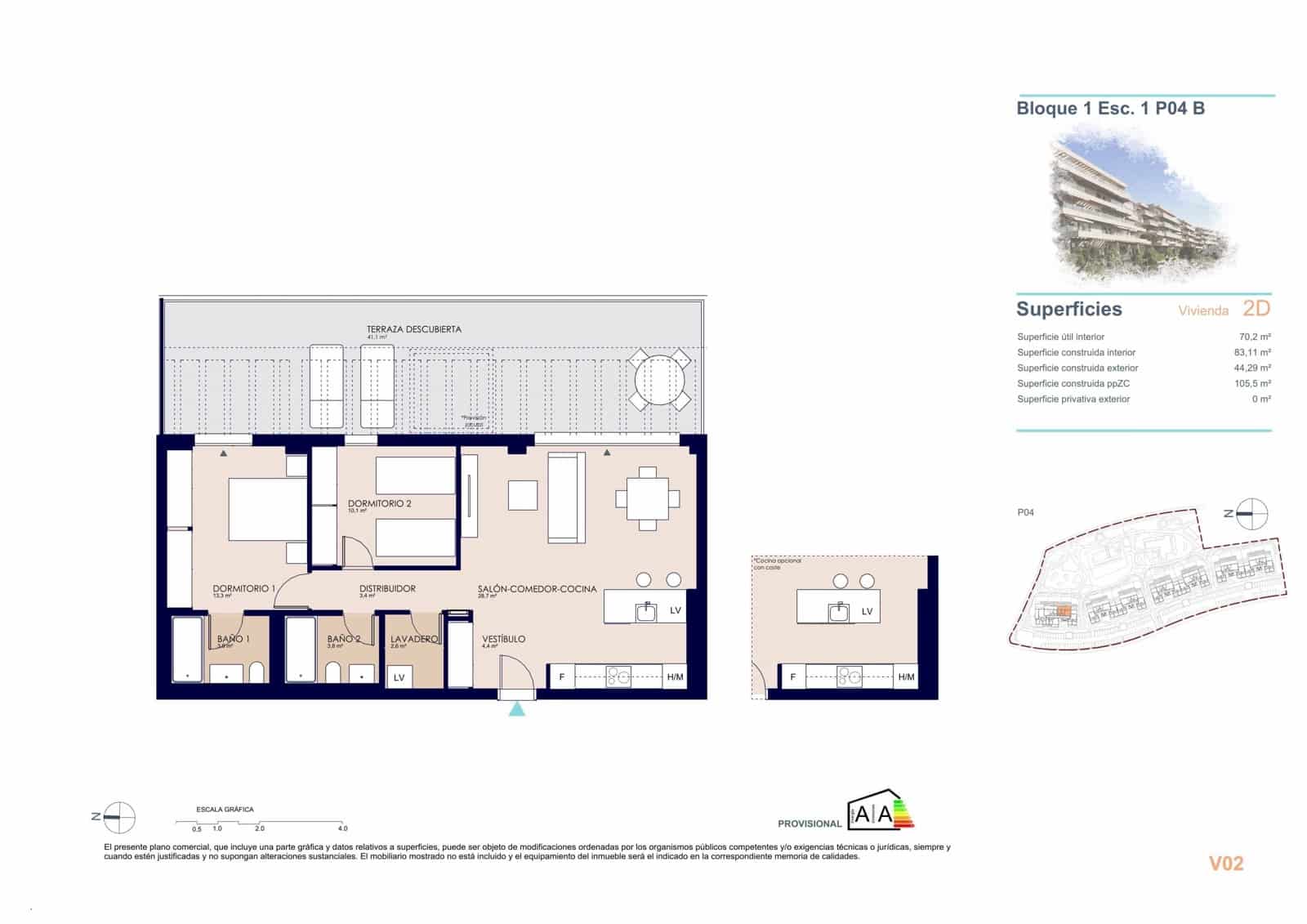 2 soverom Leilighet til salgs i Denia med svømmebasseng garasje - € 304 000 (Ref: 9943063)