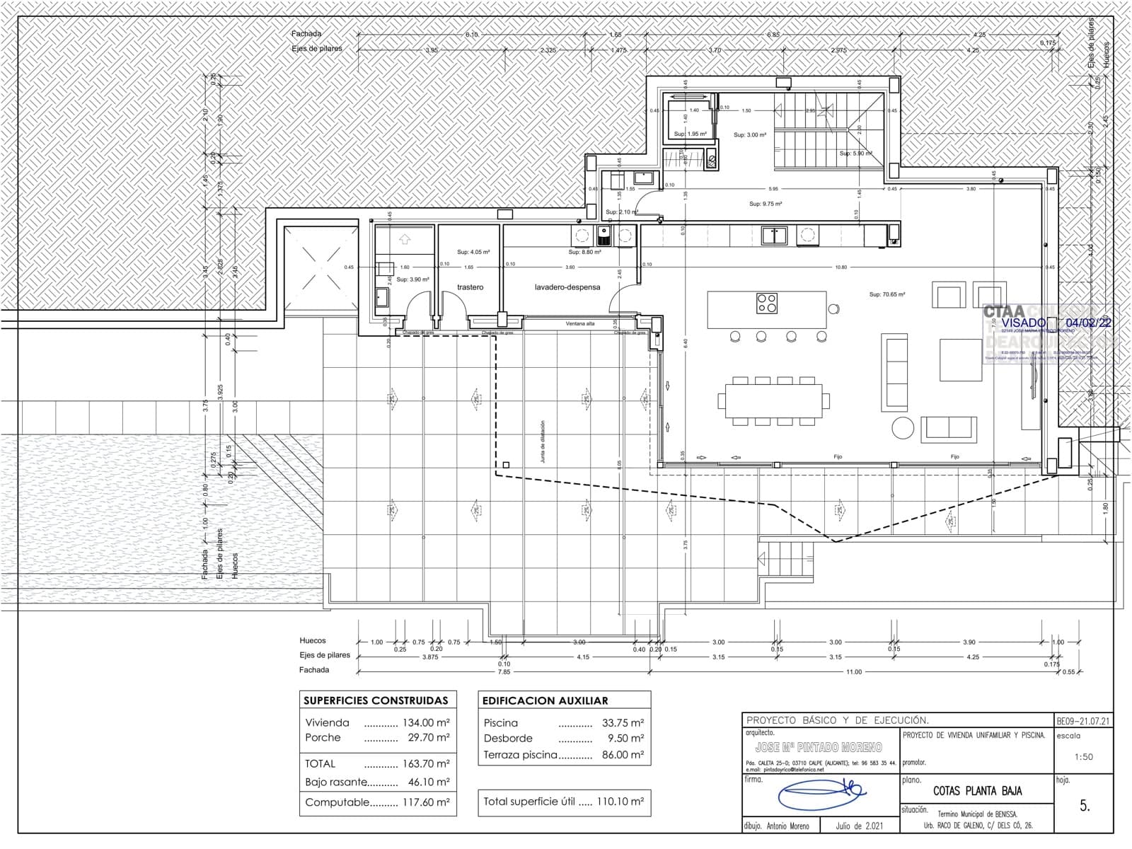 4 soveværelse Villa til salg i Benissa med swimmingpool garage - € 2.450.000 (Ref: 9943097)