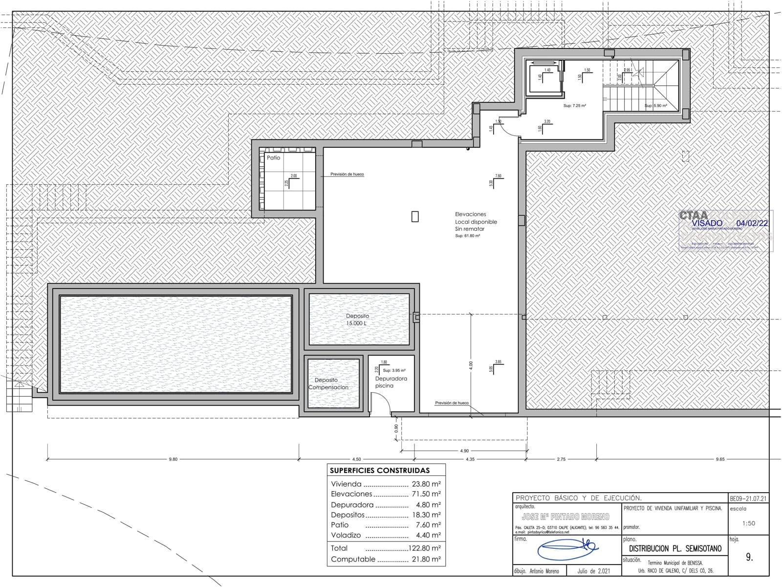 4 soveværelse Villa til salg i Benissa med swimmingpool garage - € 2.450.000 (Ref: 9943097)