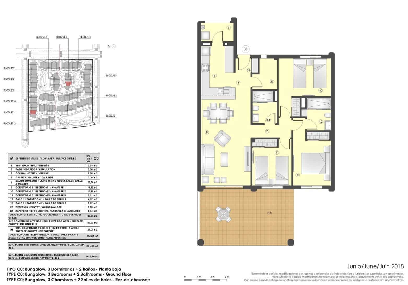 3 soveværelse Bungalow til salg i San Juan de los Terreros med swimmingpool garage - € 350.000 (Ref: 9943110)