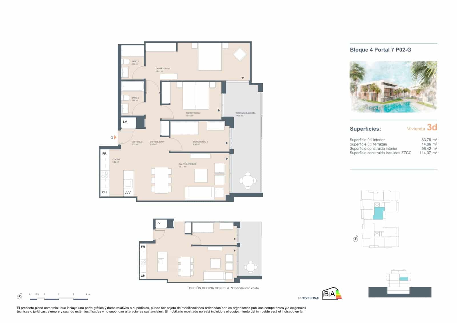 3 quarto Apartamento para venda em Javea / Xabia com piscina garagem - 380 500 € (Ref: 9943116)