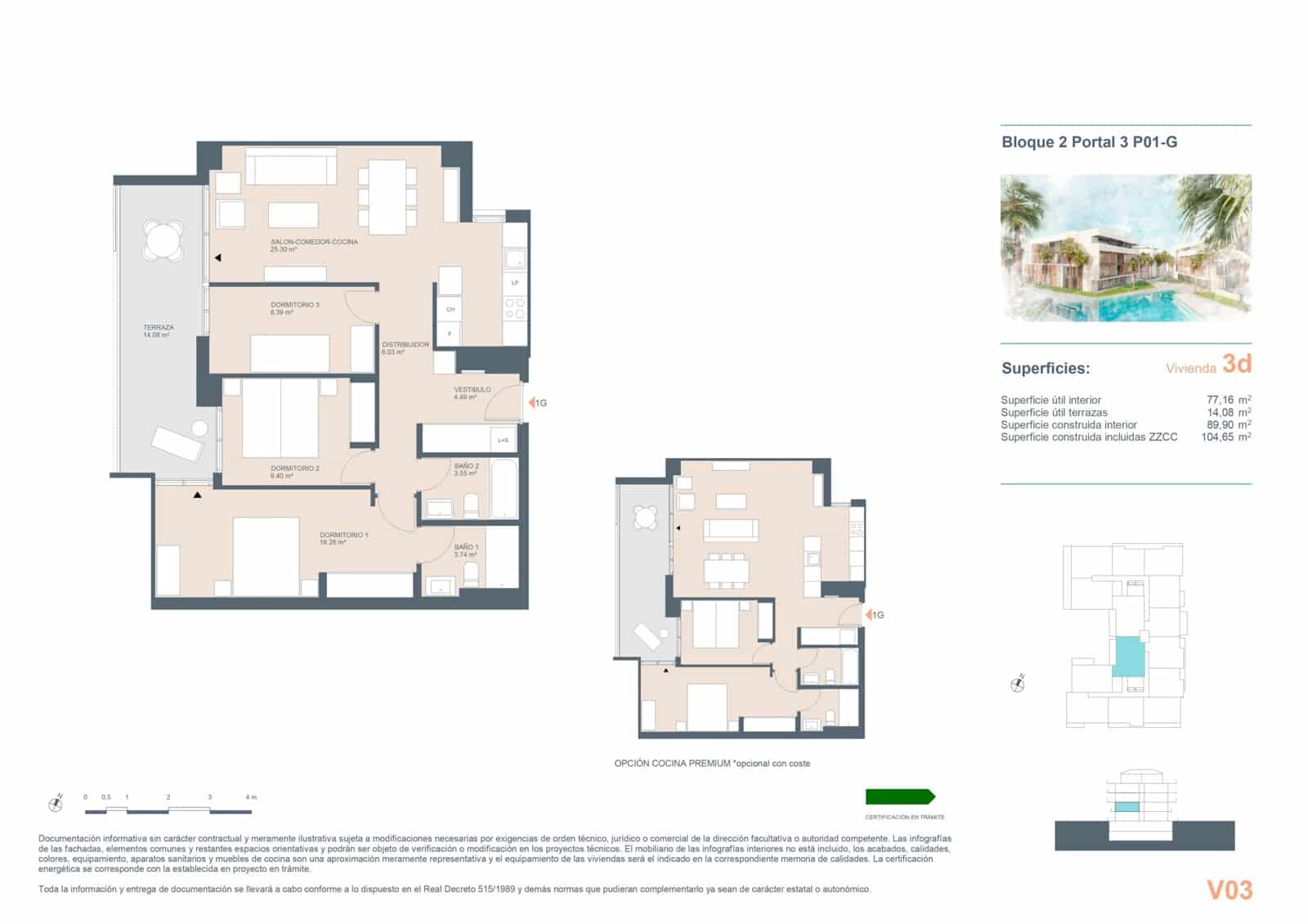 3 quarto Apartamento para venda em Javea / Xabia com piscina garagem - 380 500 € (Ref: 9943116)