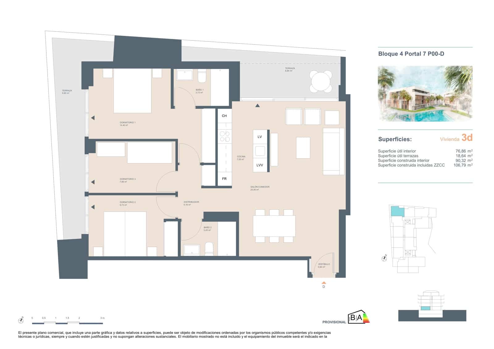 3 quarto Apartamento para venda em Javea / Xabia com piscina garagem - 380 500 € (Ref: 9943116)