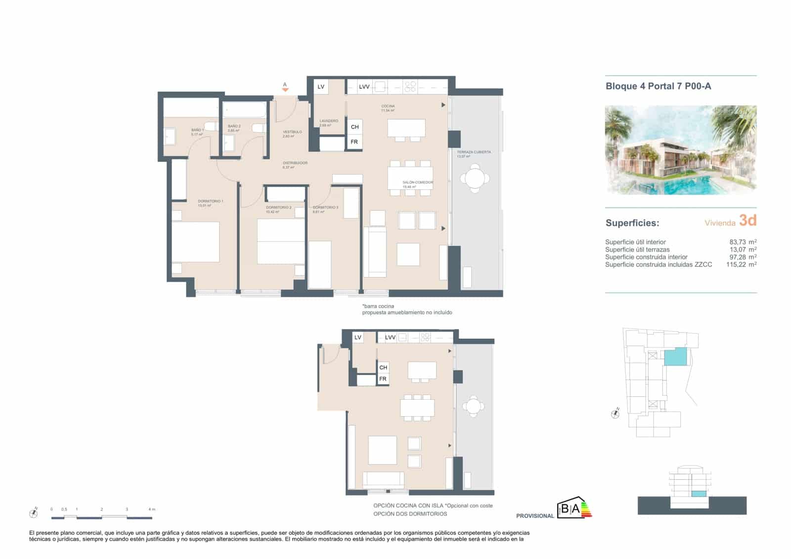 3 quarto Apartamento para venda em Javea / Xabia com piscina garagem - 380 500 € (Ref: 9943116)