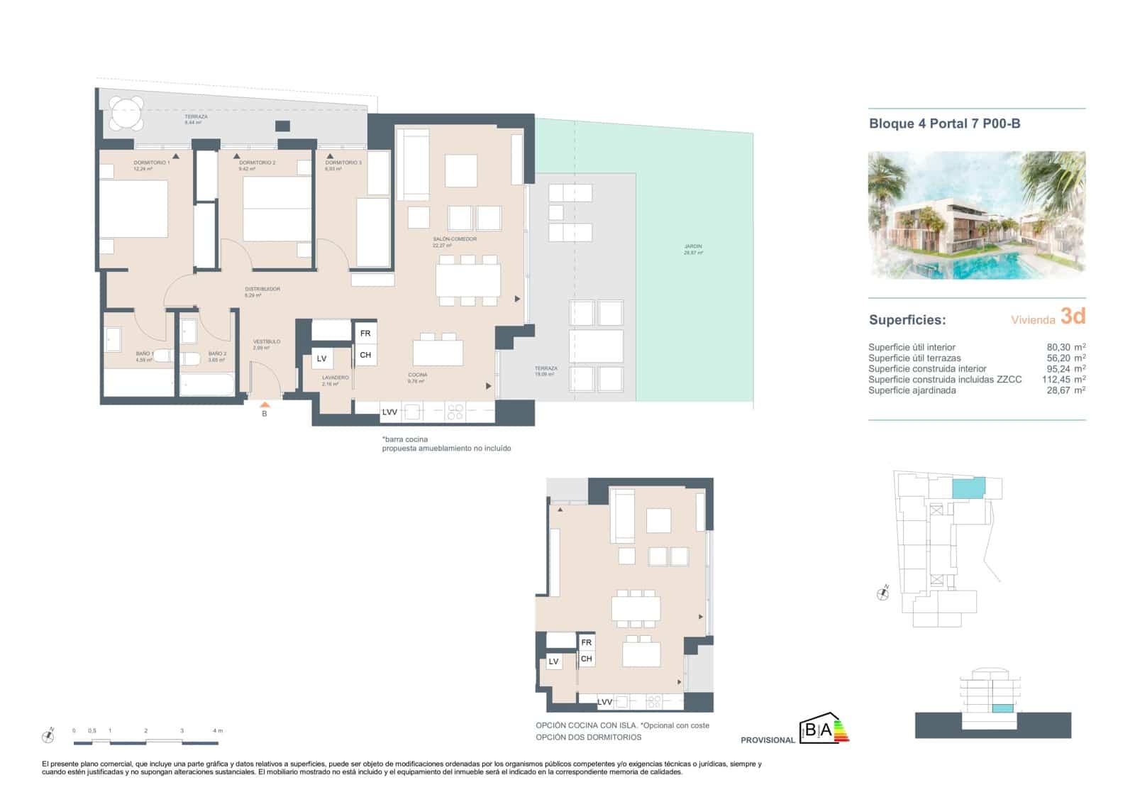 3 quarto Apartamento para venda em Javea / Xabia com piscina garagem - 380 500 € (Ref: 9943116)