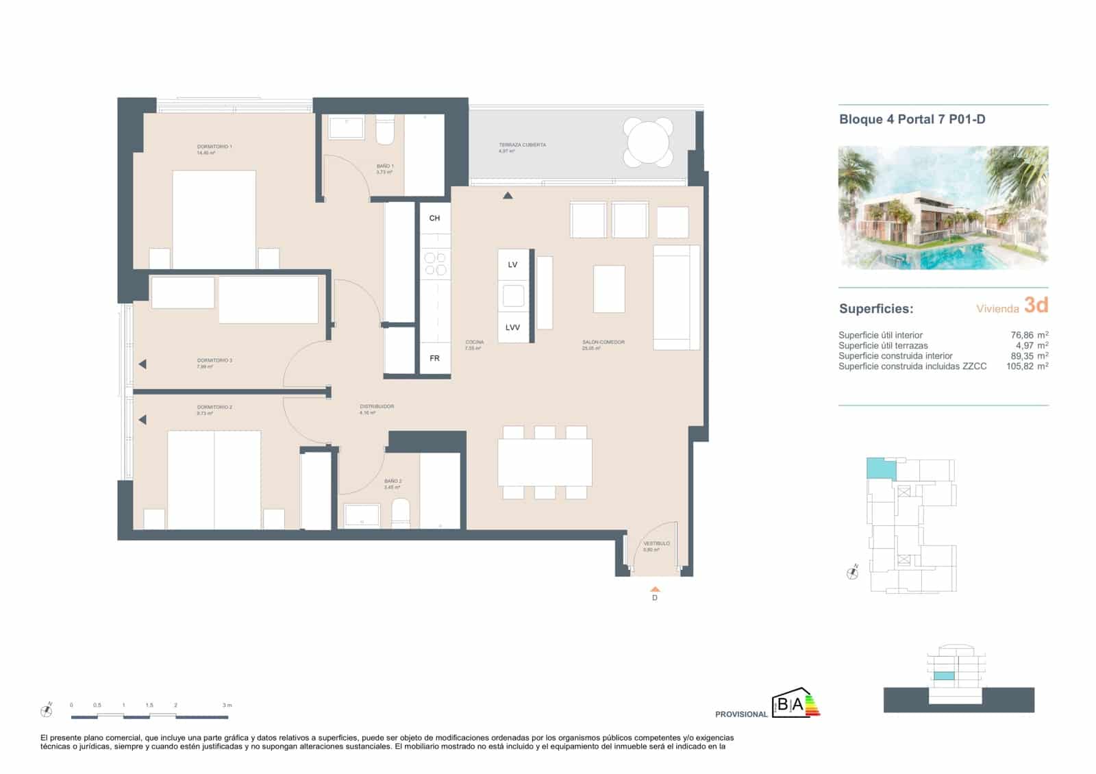3 quarto Apartamento para venda em Javea / Xabia com piscina garagem - 380 500 € (Ref: 9943116)