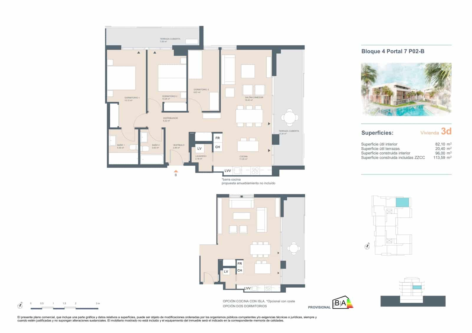 3 quarto Apartamento para venda em Javea / Xabia com piscina garagem - 380 500 € (Ref: 9943116)