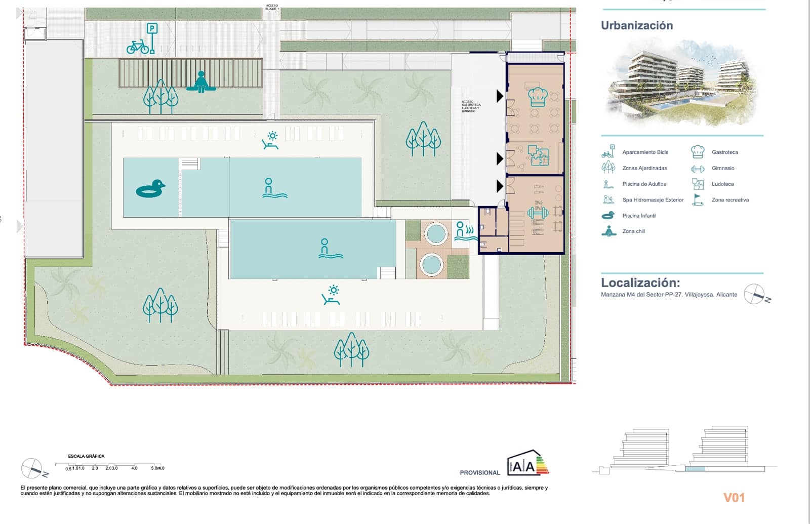 2 soveværelse Lejlighed til salg i La Villajoyosa / Vila Joiosa med swimmingpool garage - € 395.000 (Ref: 9943170)