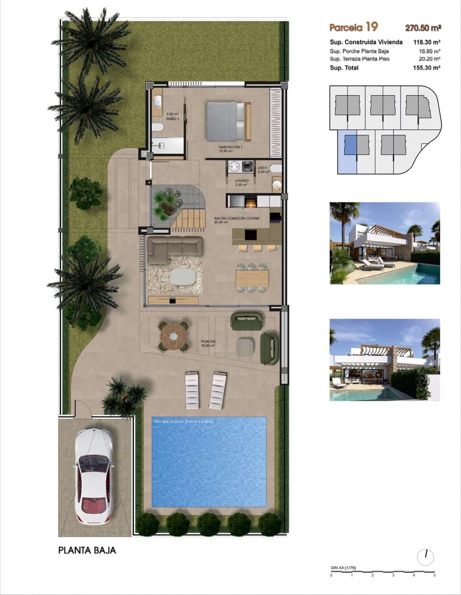 3 chambre Villa/Maison à vendre à Monforte del Cid avec piscine - 575 000 € (Ref: 9943173)
