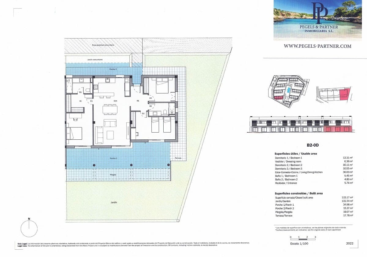 2 slaapkamer Appartement te koop in Sa Rapita / La Rapita met zwembad garage - € 490.000 (Ref: 7058351)