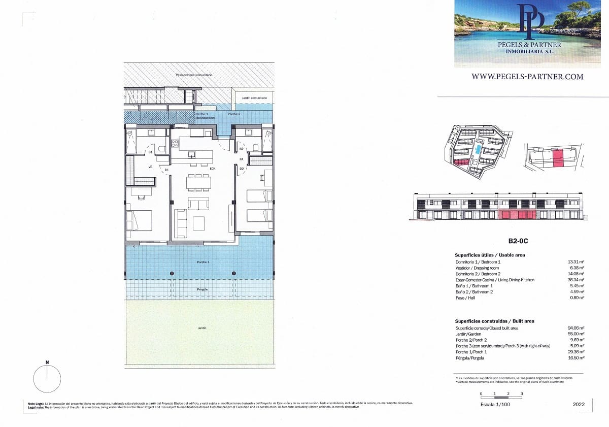 2 slaapkamer Appartement te koop in Sa Rapita / La Rapita met zwembad garage - € 490.000 (Ref: 7058351)
