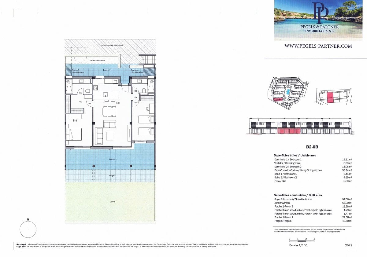 2 slaapkamer Appartement te koop in Sa Rapita / La Rapita met zwembad garage - € 490.000 (Ref: 7058351)