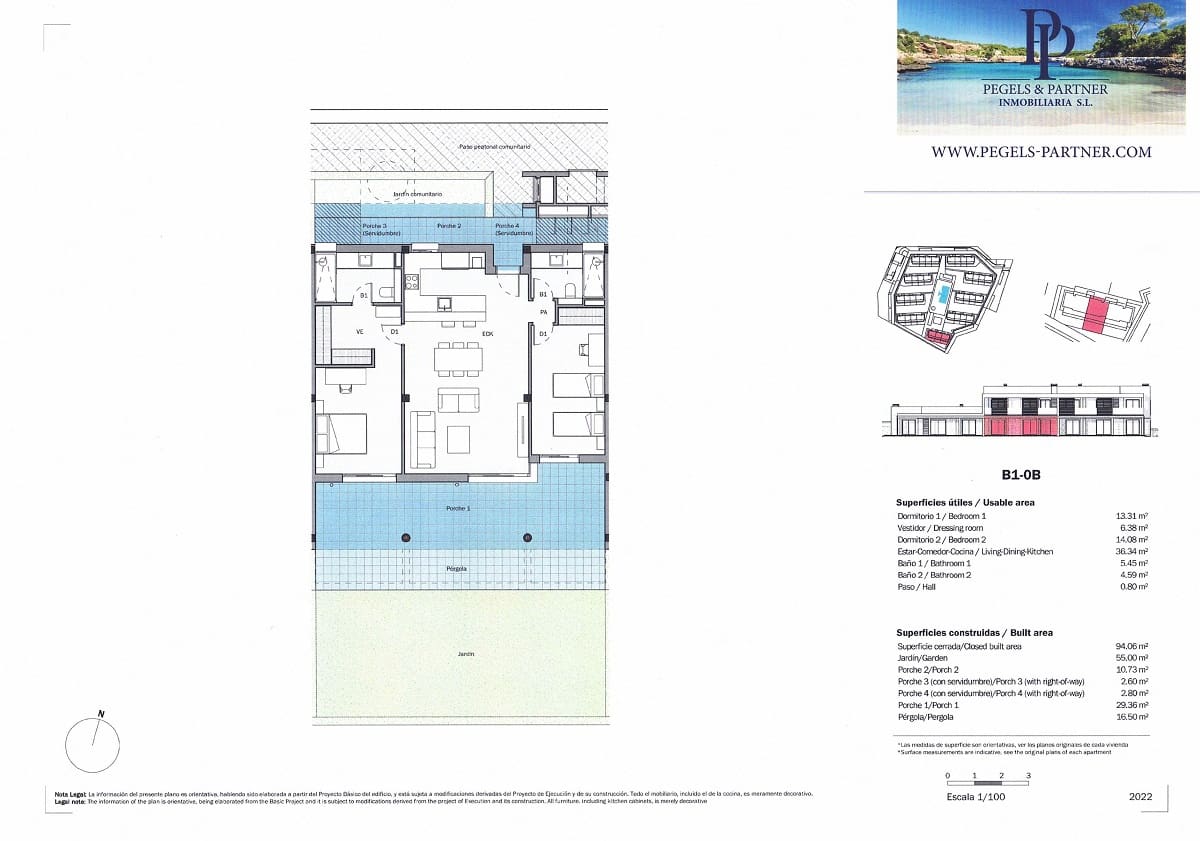 2 slaapkamer Appartement te koop in Sa Rapita / La Rapita met zwembad garage - € 490.000 (Ref: 7058351)