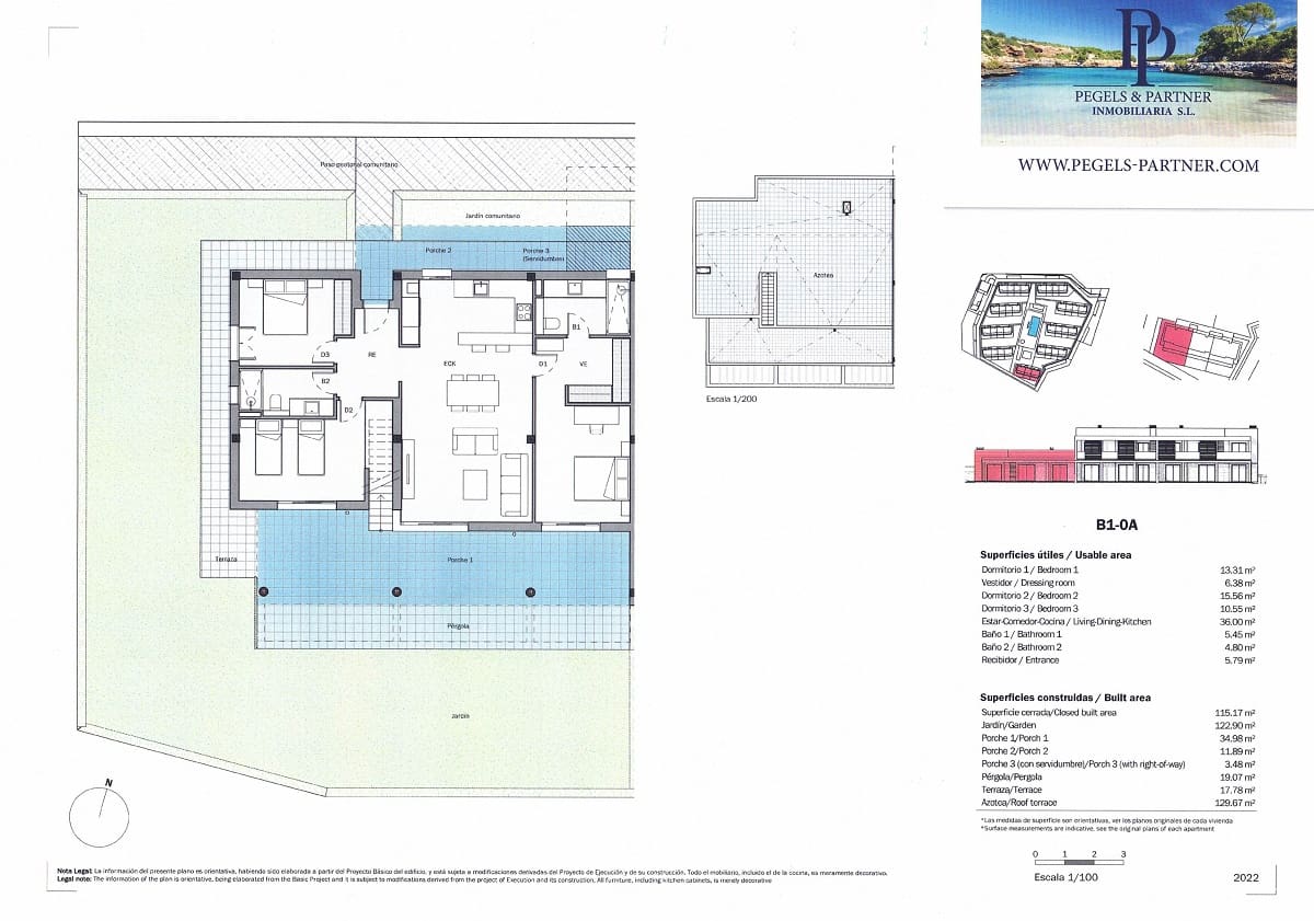 2 slaapkamer Appartement te koop in Sa Rapita / La Rapita met zwembad garage - € 490.000 (Ref: 7058351)