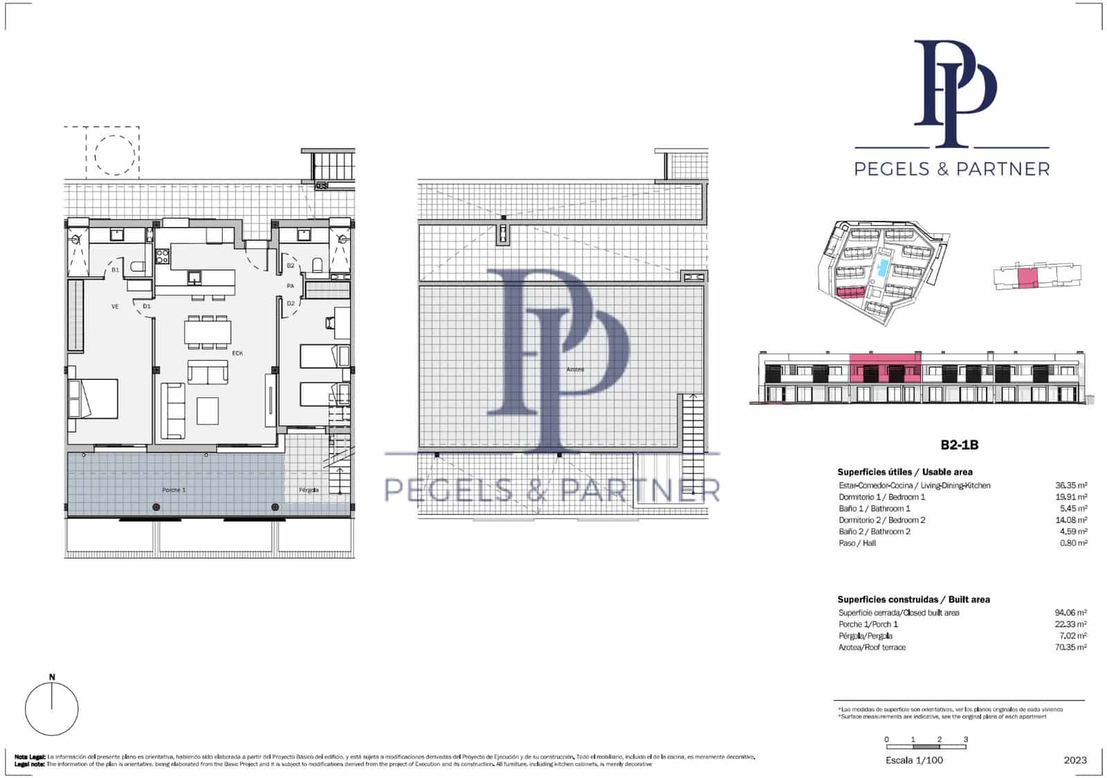 2 bedroom Flat for sale in Sa Rapita / La Rapita with pool - € 748,000 (Ref: 9479331)