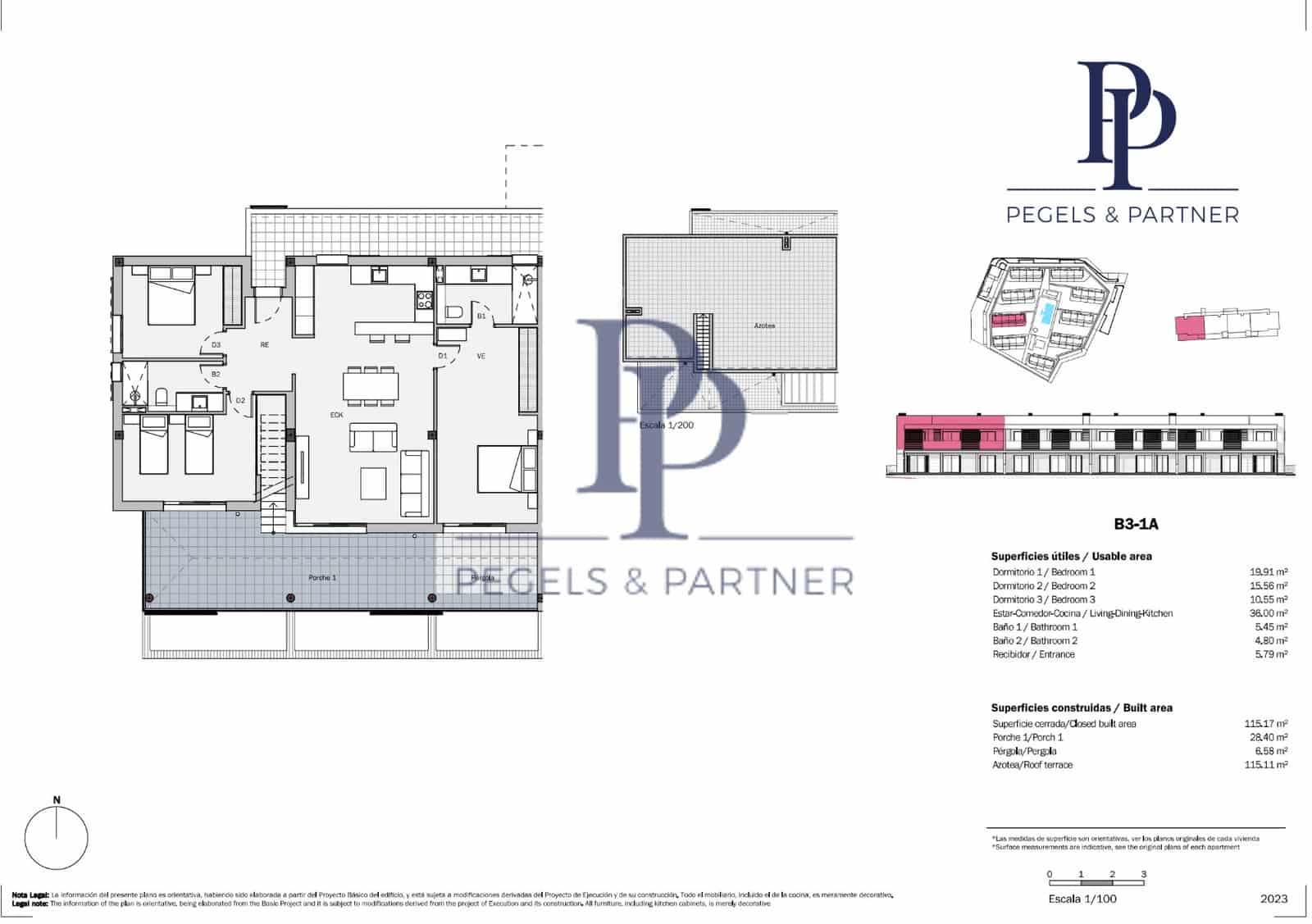 3 sovrum Lägenhet till salu i Sa Rapita / La Rapita med pool - 869 000 € (Ref: 9479332)