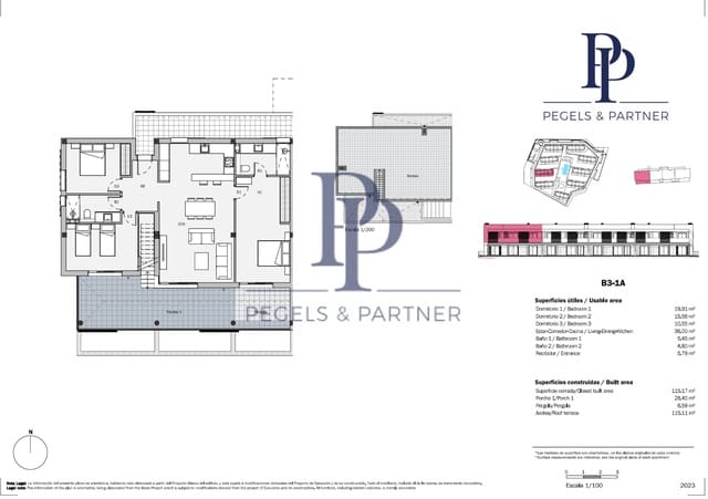 3 sovrum Lägenhet till salu i Sa Rapita / La Rapita, Campos med pool - 869 000 € (Ref: 9479332)