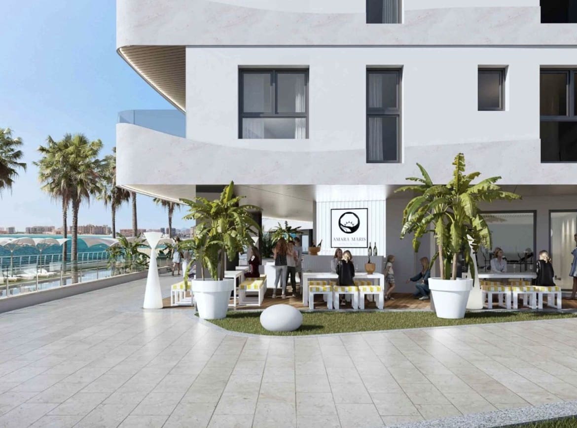1 quarto Apartamento para venda em La Manga del Mar Menor com piscina garagem - 333 000 € (Ref: 10034801)