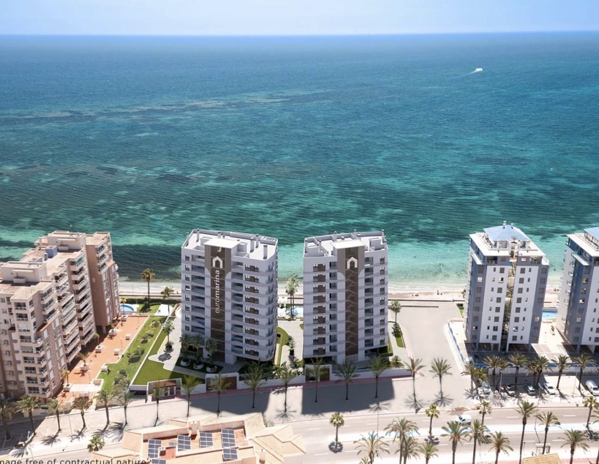 1 quarto Apartamento para venda em La Manga del Mar Menor com piscina garagem - 333 000 € (Ref: 10034801)