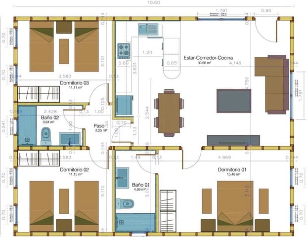 3 slaapkamer Villa te koop in Ciudad Quesada, Rojales met zwembad garage - € 298.000 (Ref: 10057212)
