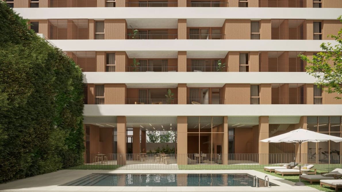 2 sovrum Lägenhet till salu i Valencia stad med pool garage - 308 600 € (Ref: 10132280)