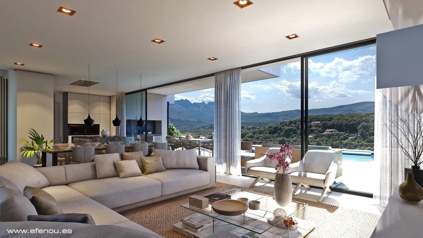 3 chambre Villa/Maison à vendre à Calpe / Calp avec piscine - 1 135 000 € (Ref: 10045651)