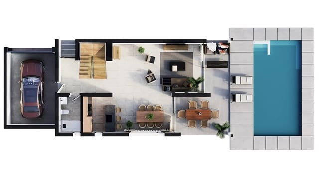Chalet de 3 habitaciones en Calpe / Calp en venta con piscina - 925.000 € (Ref: 10045652)