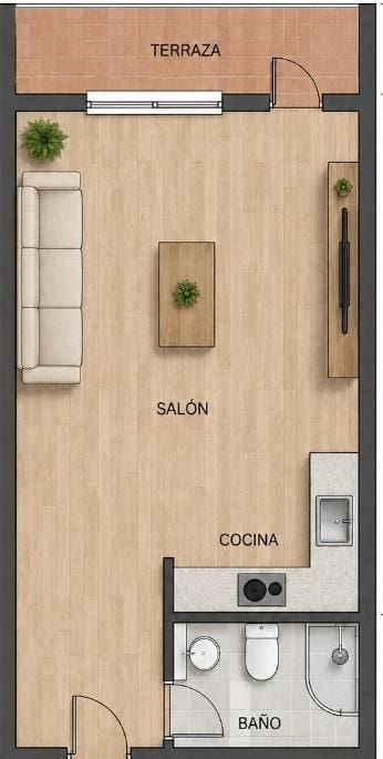 1 sypialnia Studio na sprzedaż w Torrevieja - 78 500 € (Ref: 10059078)
