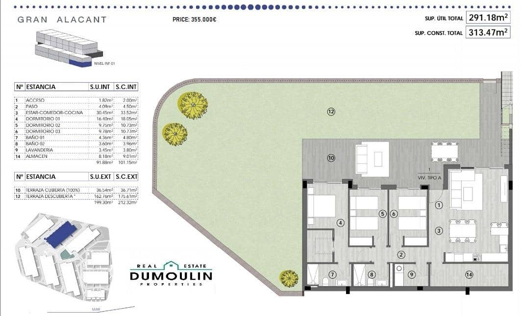 3 chambre Appartement à vendre à Gran Alacant avec piscine - 435 000 € (Ref: 6714969)