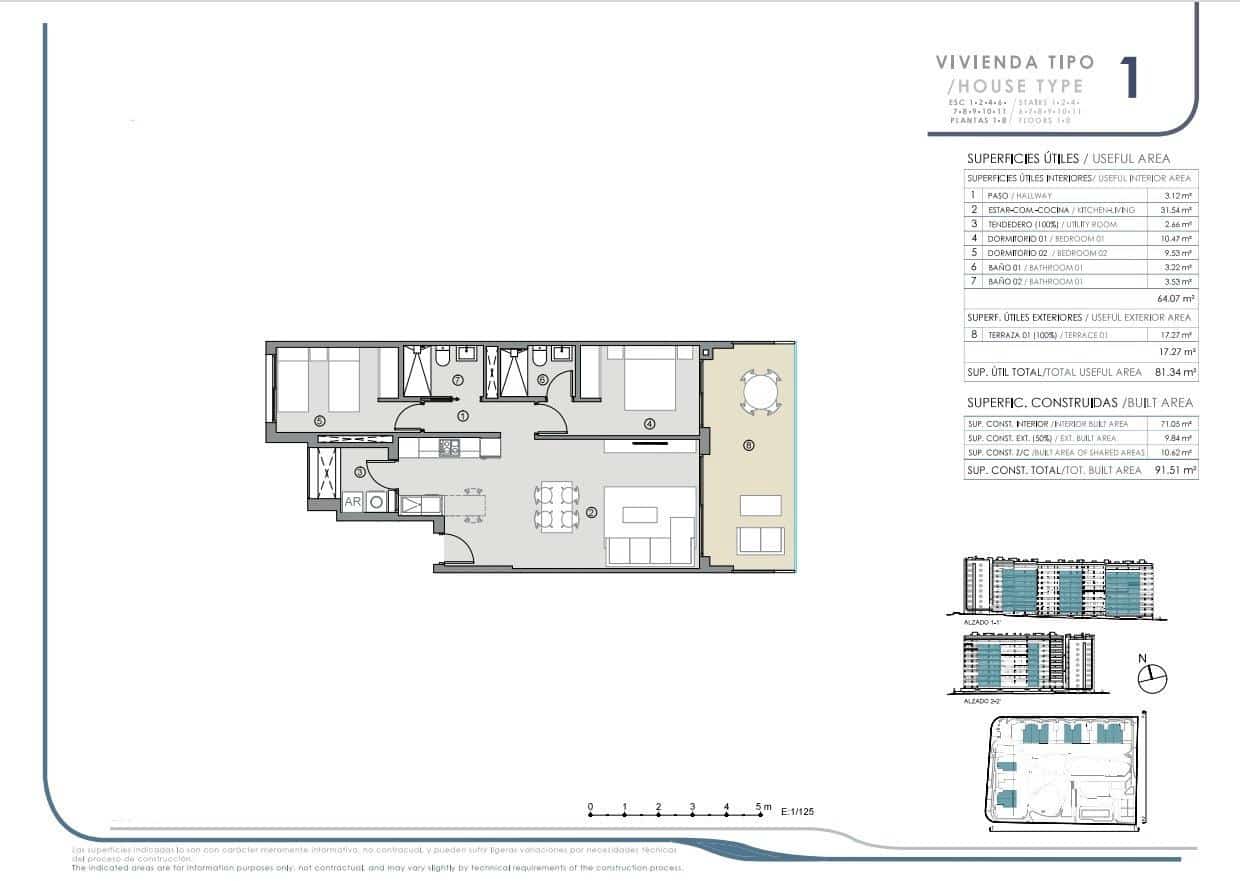 2 soverom Leilighet til salgs i Punta Prima med svømmebasseng garasje - € 279 000 (Ref: 7552863)