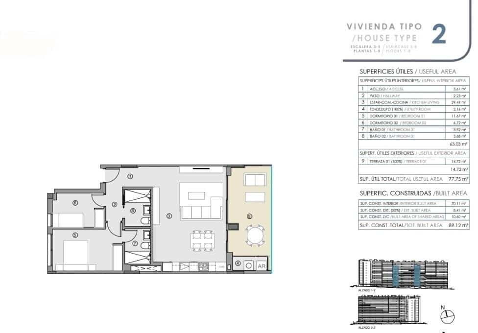 2 bedroom Apartment for sale in Punta Prima with pool garage - € 350,000 (Ref: 7552864)