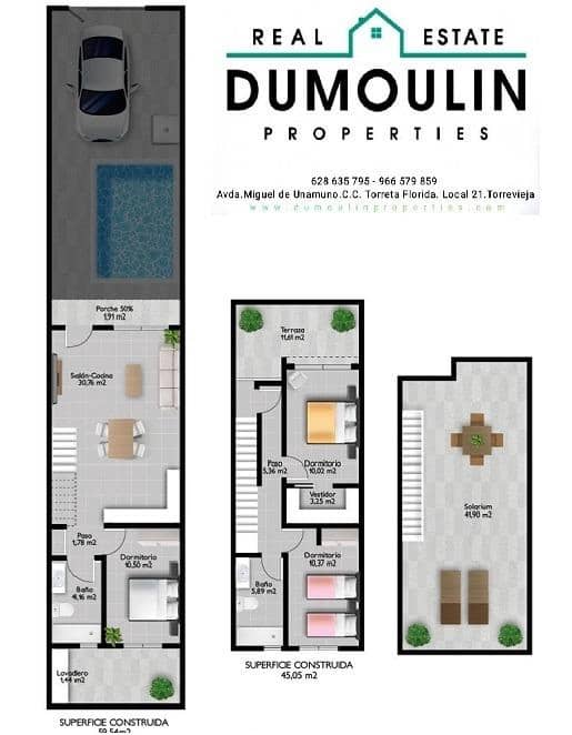 3 soveværelse Rækkehus til salg i San Pedro del Pinatar med swimmingpool - € 317.000 (Ref: 7827370)