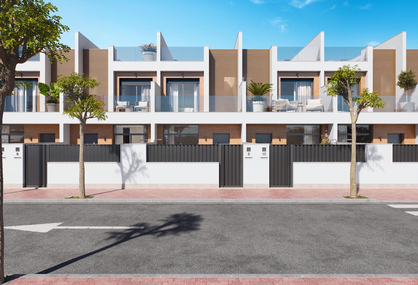 3 soveværelse Rækkehus til salg i San Pedro del Pinatar med swimmingpool - € 317.000 (Ref: 7827370)