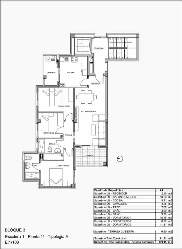 3 bedroom Flat for sale in La Villajoyosa / Vila Joiosa with pool - € 260,600 (Ref: 7850186)