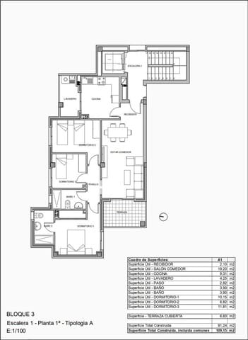 3 sypialnia Mieszkanie na sprzedaż w La Villajoyosa / Vila Joiosa z basenem - 260 600 € (Ref: 7850186)