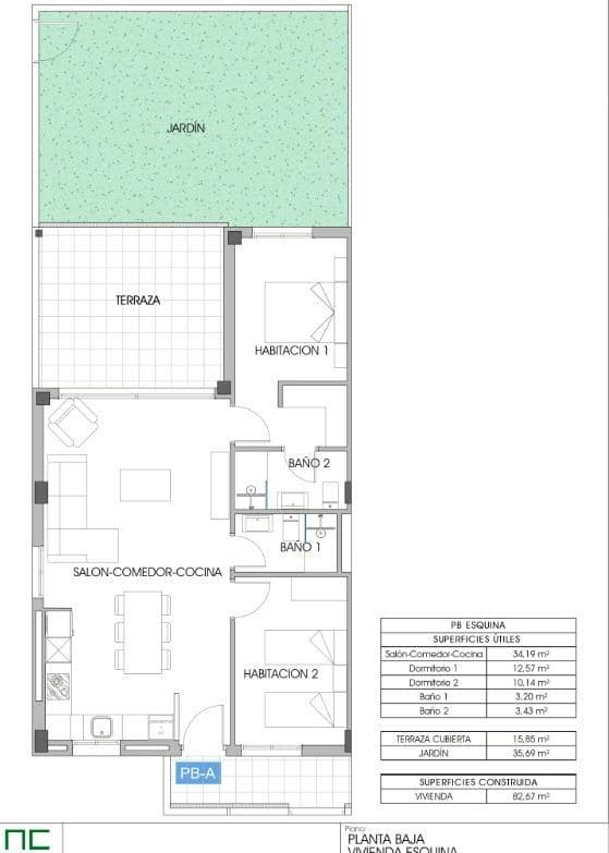 2 bedroom Apartment for sale in La Villajoyosa / Vila Joiosa with pool - € 349,000 (Ref: 9042155)