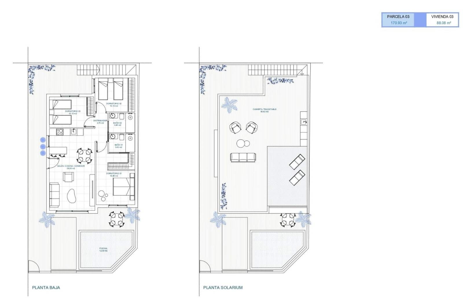 3 chambre Villa/Maison à vendre à Torre-Pacheco - 269 900 € (Ref: 9571128)