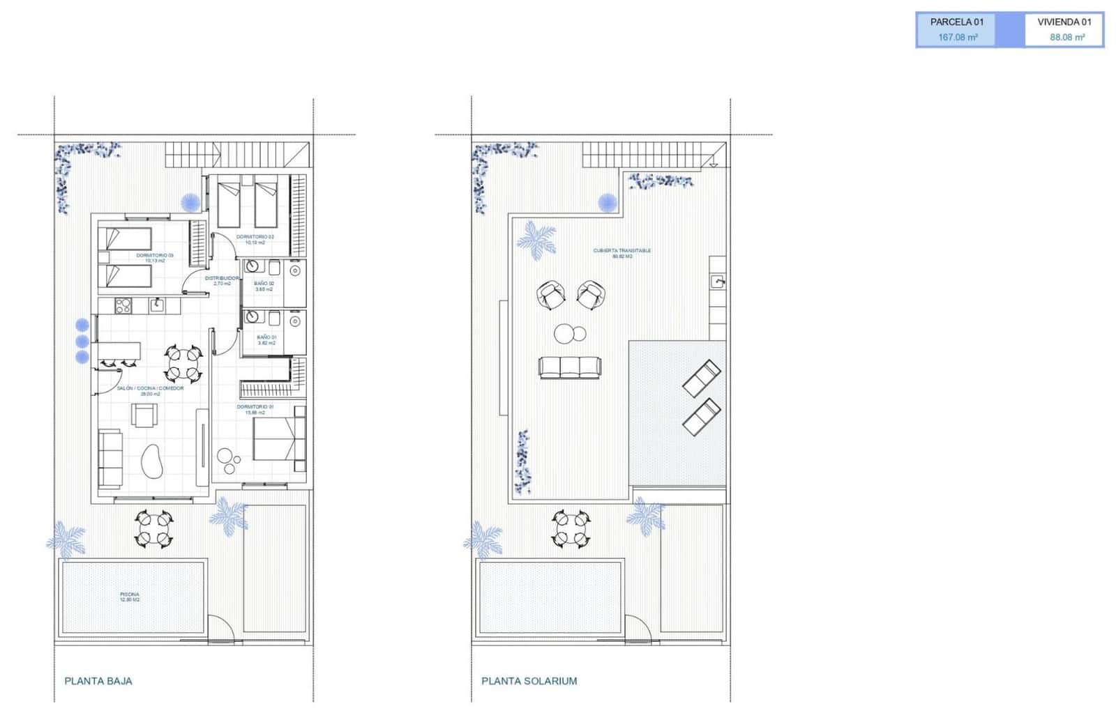 3 chambre Villa/Maison à vendre à Torre-Pacheco - 269 900 € (Ref: 9571128)