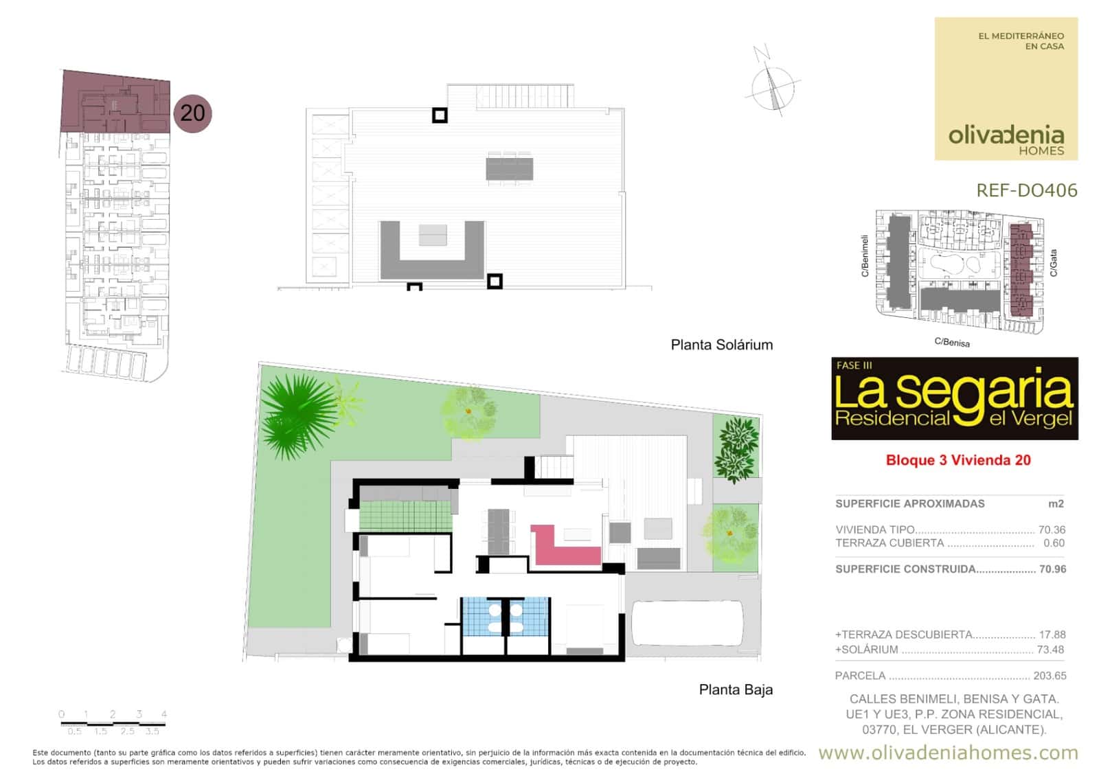 3 camera da letto Villetta a Schiera in vendita in El Vergel / Verger con piscina garage - 355.000 € (Rif: 10045809)