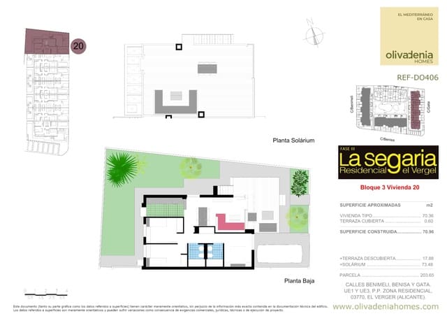 3 camera da letto Villetta a Schiera in vendita in El Vergel / Verger con piscina garage - 355.000 € (Rif: 10045809)