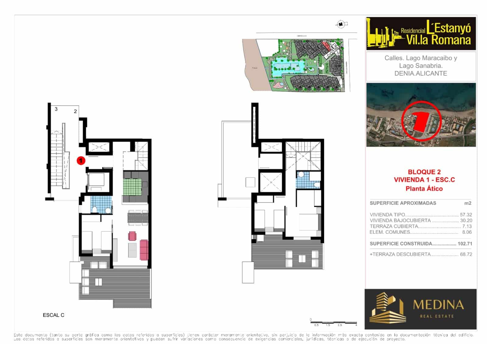 3 sypialnia Penthouse na sprzedaż w Denia z basenem garażem - 599 000 € (Ref: 7956962)