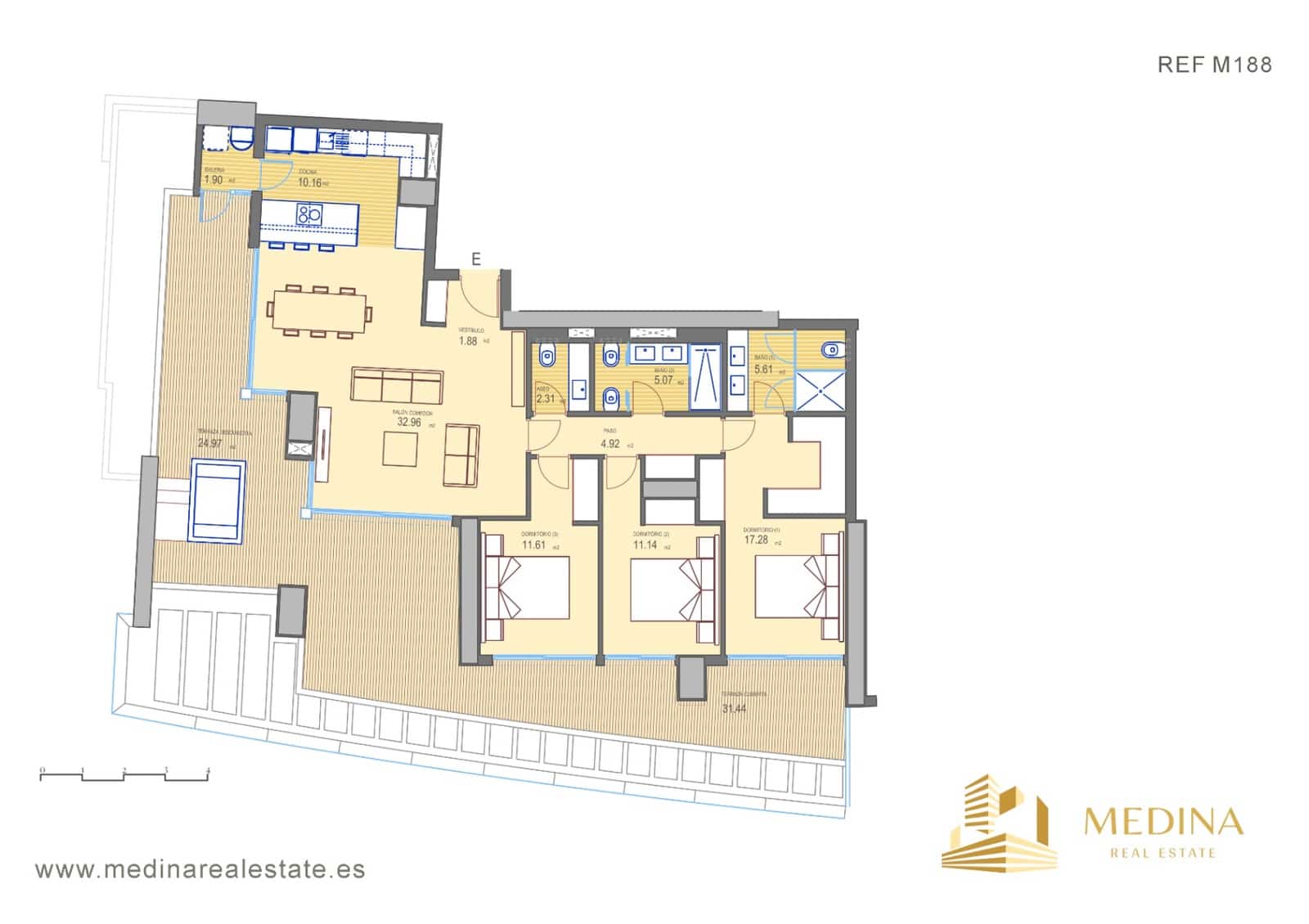 3 bedroom Apartment for sale in Benidorm with pool garage - € 1,025,000 (Ref: 8596265)