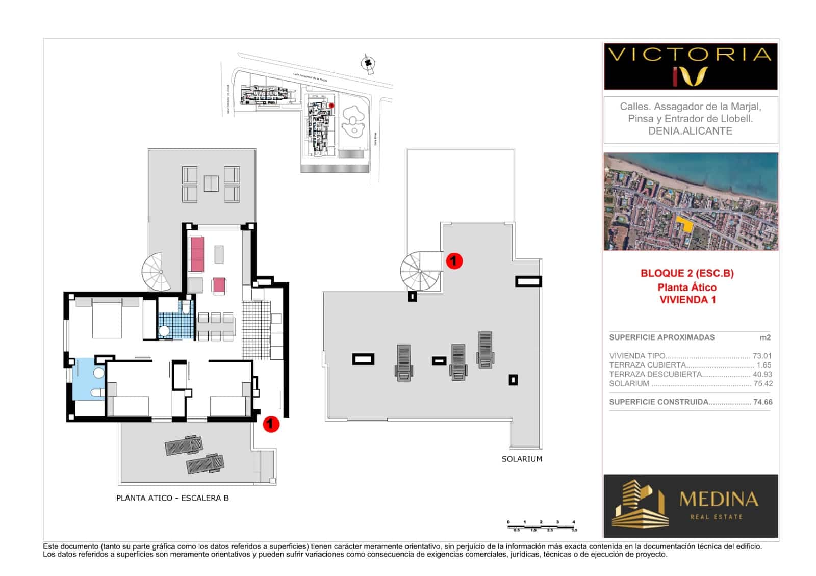 3 makuuhuone Kattohuoneisto myytävänä paikassa Denia mukana uima-altaan - 499 000 € (Ref: 8666016)