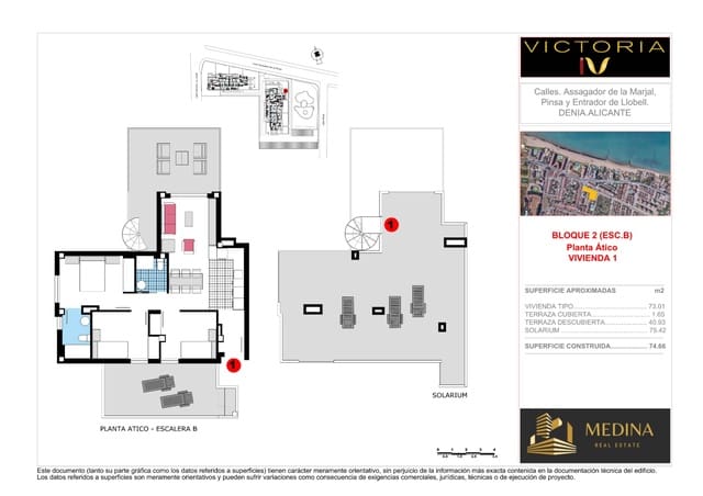 3 makuuhuone Kattohuoneisto myytävänä paikassa Las Marinas / Les Marines, Dénia mukana uima-altaan - 499 000 € (Ref: 8666016)