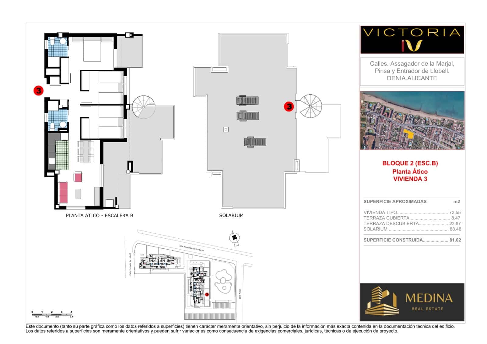 3 Zimmer Penthouse zu verkaufen in Denia mit Pool - 499.000 € (Ref: 9462839)