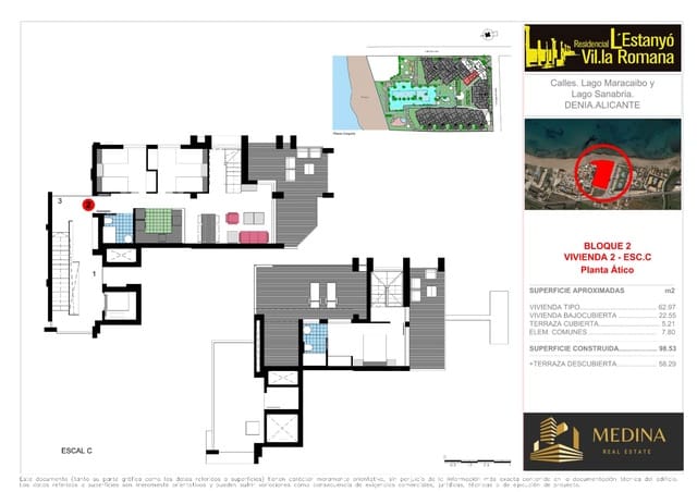 Ático de 3 habitaciones en Dénia en venta con piscina garaje - 650.000 € (Ref: 9462840)
