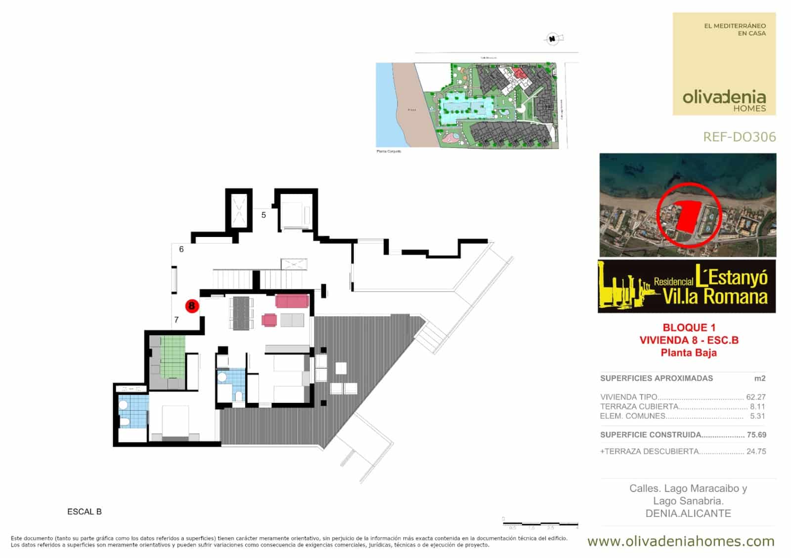 2 soverom Leilighet til salgs i Denia med svømmebasseng - € 355 000 (Ref: 9542437)